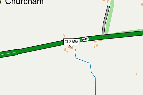 GL2 8BA map - OS OpenMap – Local (Ordnance Survey)