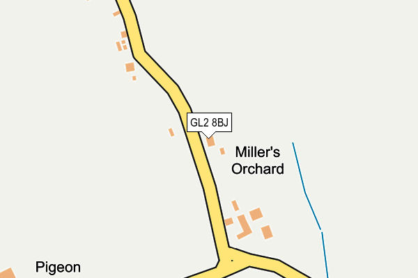 GL2 8BJ map - OS OpenMap – Local (Ordnance Survey)