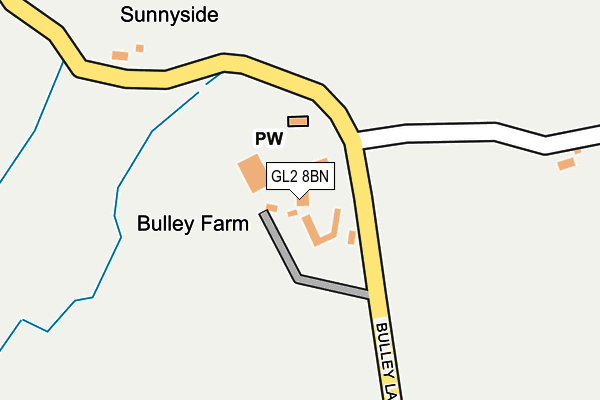 GL2 8BN map - OS OpenMap – Local (Ordnance Survey)