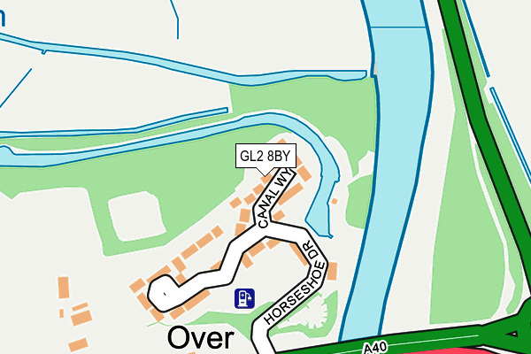 GL2 8BY map - OS OpenMap – Local (Ordnance Survey)