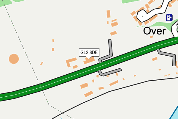 GL2 8DE map - OS OpenMap – Local (Ordnance Survey)