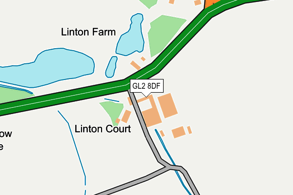 GL2 8DF map - OS OpenMap – Local (Ordnance Survey)