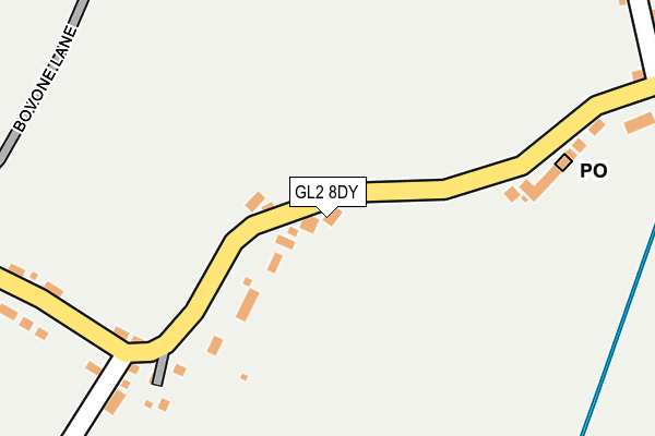 GL2 8DY map - OS OpenMap – Local (Ordnance Survey)