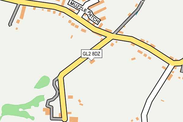 GL2 8DZ map - OS OpenMap – Local (Ordnance Survey)