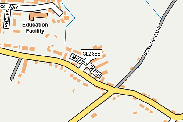 GL2 8EE map - OS OpenMap – Local (Ordnance Survey)