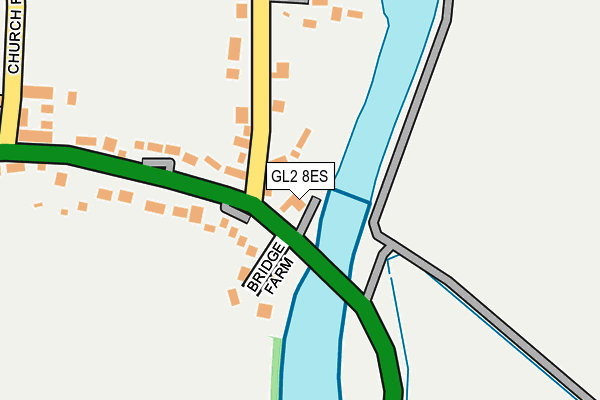 GL2 8ES map - OS OpenMap – Local (Ordnance Survey)