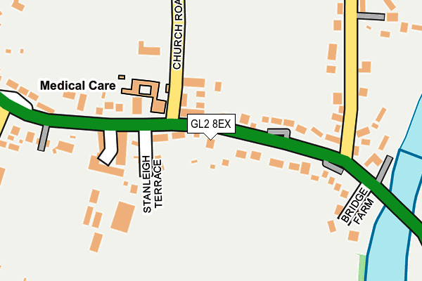 GL2 8EX map - OS OpenMap – Local (Ordnance Survey)