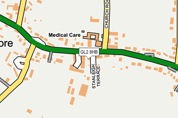 GL2 8HB map - OS OpenMap – Local (Ordnance Survey)