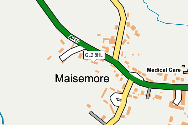 GL2 8HL map - OS OpenMap – Local (Ordnance Survey)