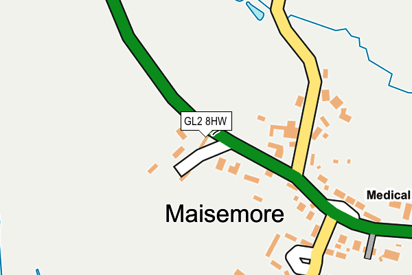 GL2 8HW map - OS OpenMap – Local (Ordnance Survey)