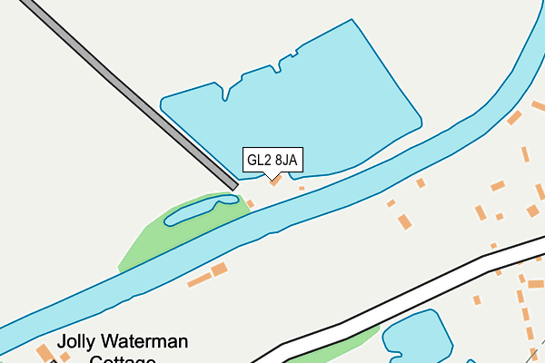 GL2 8JA map - OS OpenMap – Local (Ordnance Survey)