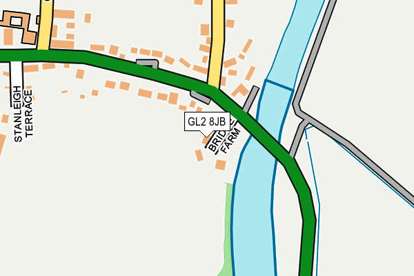 GL2 8JB map - OS OpenMap – Local (Ordnance Survey)