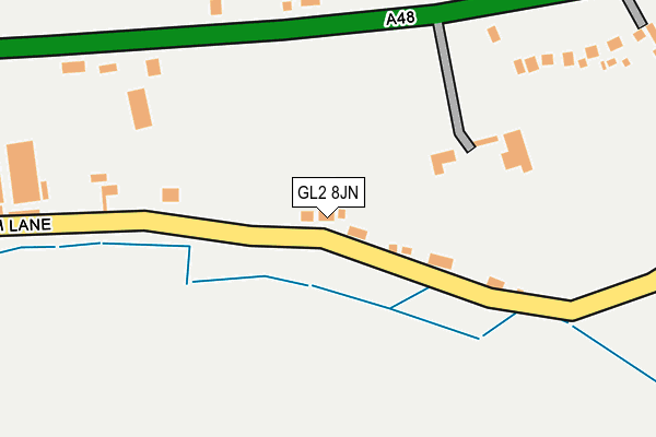 GL2 8JN map - OS OpenMap – Local (Ordnance Survey)