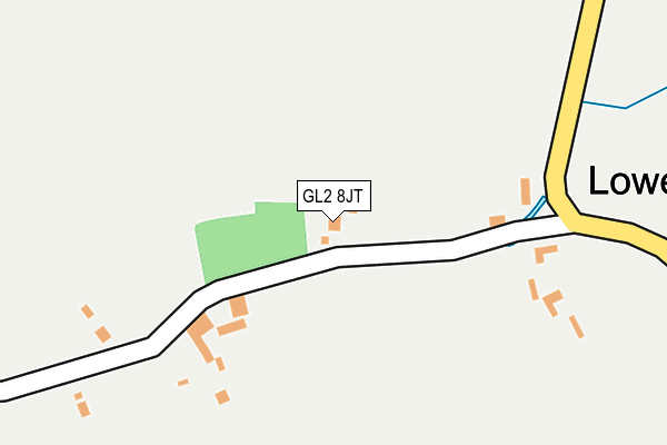 GL2 8JT map - OS OpenMap – Local (Ordnance Survey)