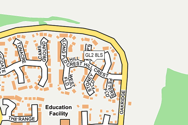 GL2 8LS map - OS OpenMap – Local (Ordnance Survey)