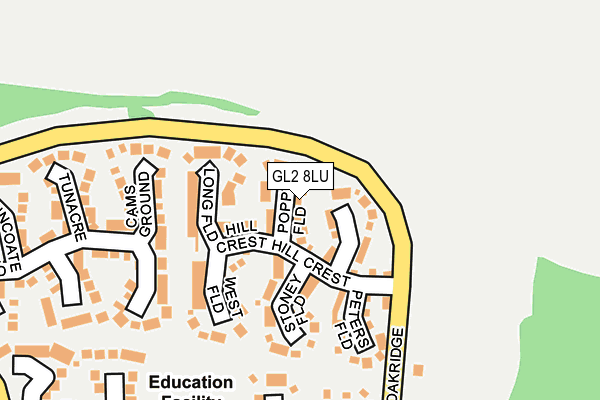 GL2 8LU map - OS OpenMap – Local (Ordnance Survey)