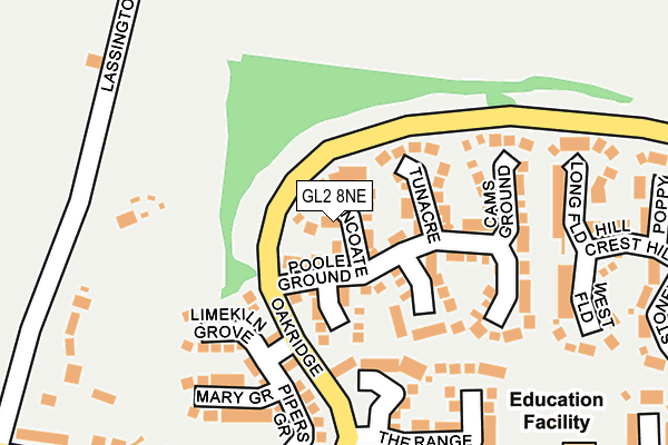GL2 8NE map - OS OpenMap – Local (Ordnance Survey)