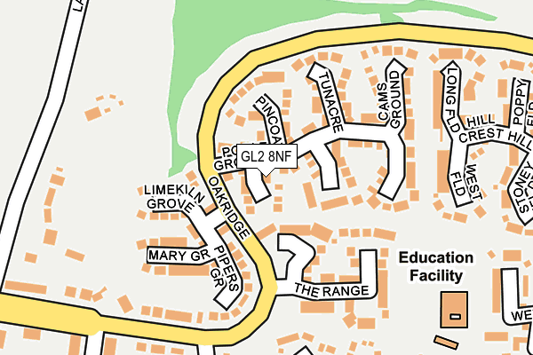 GL2 8NF map - OS OpenMap – Local (Ordnance Survey)