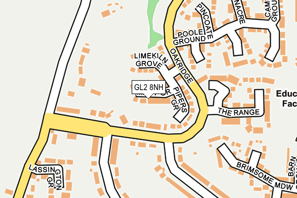 GL2 8NH map - OS OpenMap – Local (Ordnance Survey)