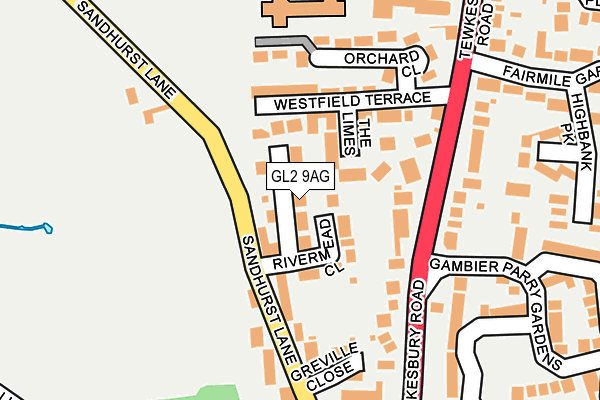 GL2 9AG map - OS OpenMap – Local (Ordnance Survey)
