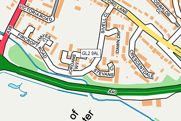 GL2 9AL map - OS OpenMap – Local (Ordnance Survey)