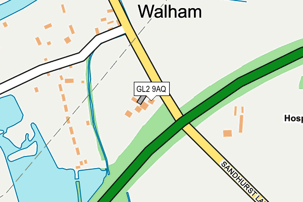 GL2 9AQ map - OS OpenMap – Local (Ordnance Survey)