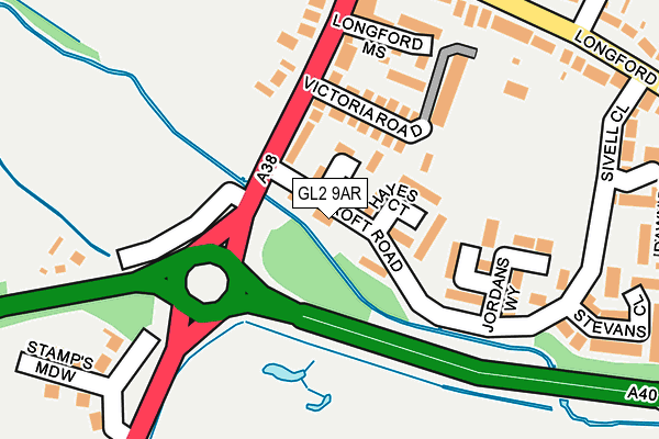 GL2 9AR map - OS OpenMap – Local (Ordnance Survey)