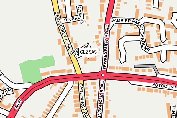 GL2 9AS map - OS OpenMap – Local (Ordnance Survey)