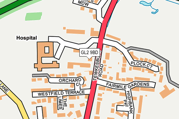 GL2 9BD map - OS OpenMap – Local (Ordnance Survey)