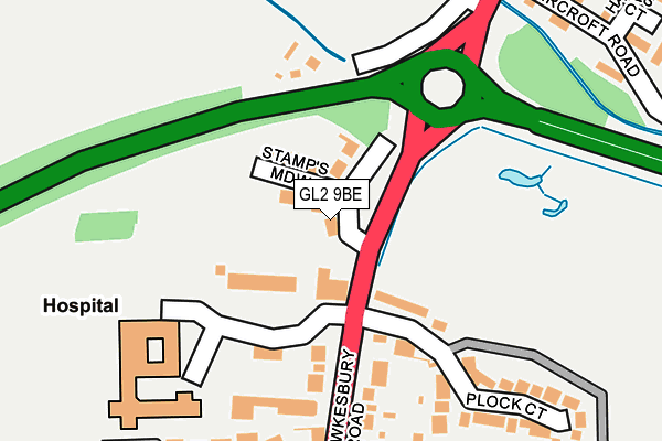 GL2 9BE map - OS OpenMap – Local (Ordnance Survey)