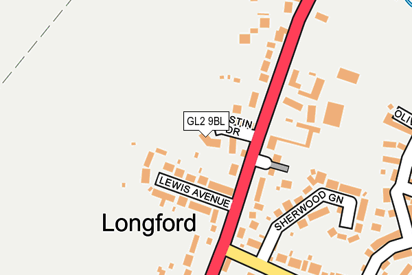 GL2 9BL map - OS OpenMap – Local (Ordnance Survey)