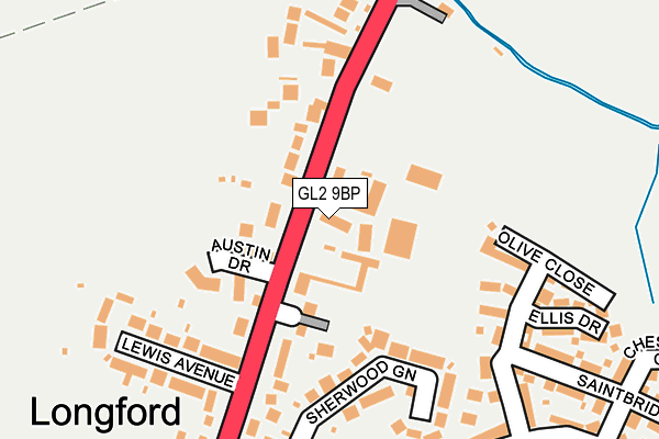 GL2 9BP map - OS OpenMap – Local (Ordnance Survey)