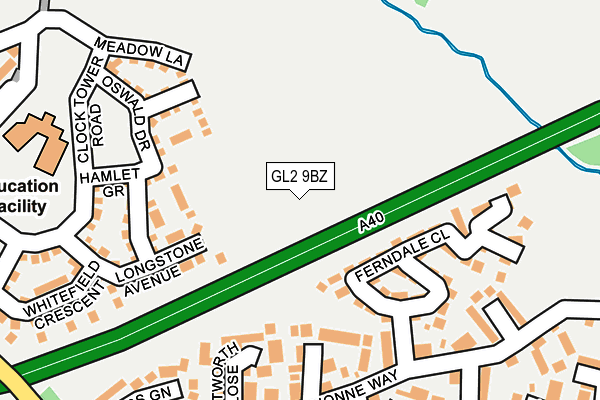 GL2 9BZ map - OS OpenMap – Local (Ordnance Survey)