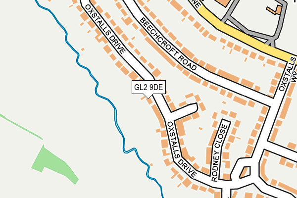 GL2 9DE map - OS OpenMap – Local (Ordnance Survey)