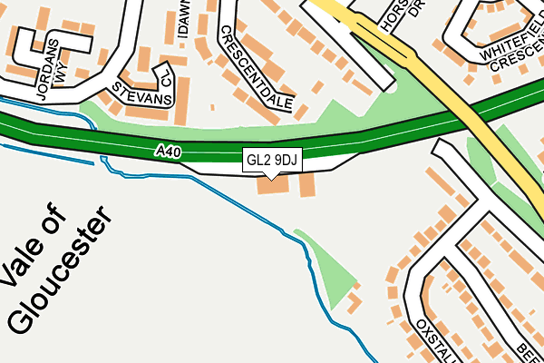 GL2 9DJ map - OS OpenMap – Local (Ordnance Survey)