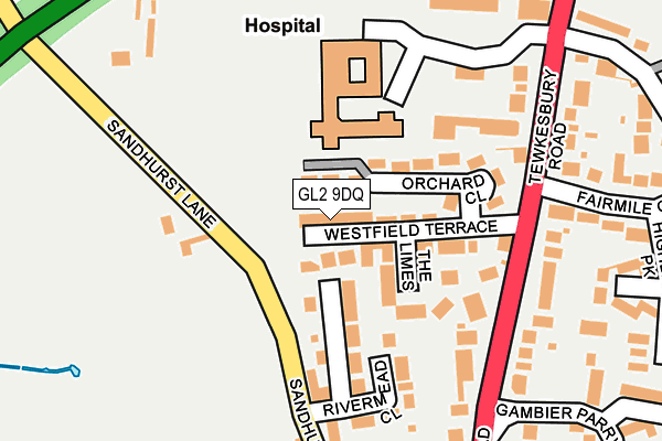 GL2 9DQ map - OS OpenMap – Local (Ordnance Survey)