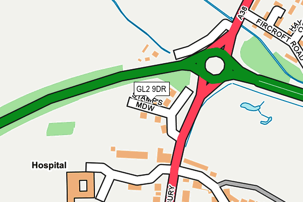 GL2 9DR map - OS OpenMap – Local (Ordnance Survey)