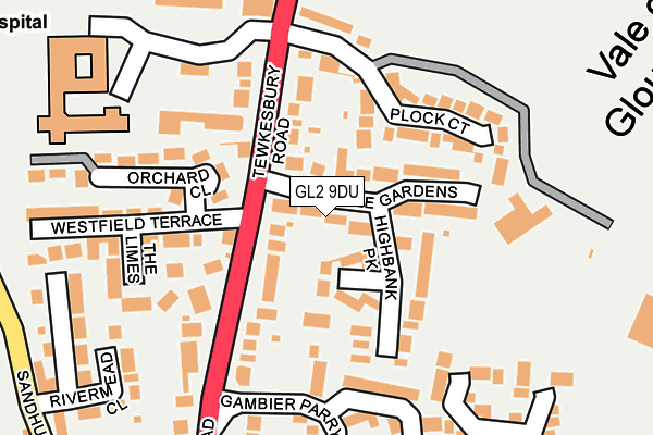 GL2 9DU map - OS OpenMap – Local (Ordnance Survey)