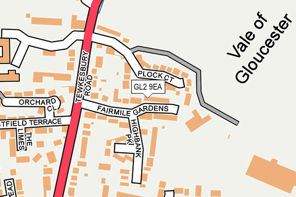 GL2 9EA map - OS OpenMap – Local (Ordnance Survey)