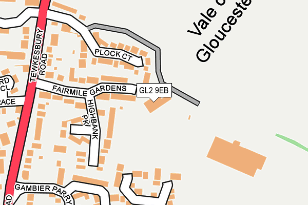 GL2 9EB map - OS OpenMap – Local (Ordnance Survey)