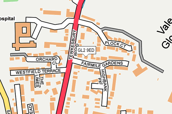 GL2 9ED map - OS OpenMap – Local (Ordnance Survey)