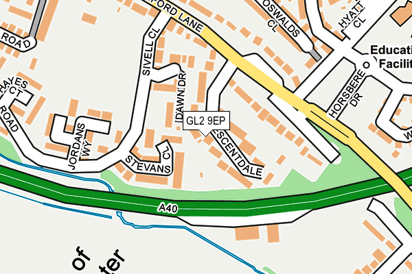 GL2 9EP map - OS OpenMap – Local (Ordnance Survey)
