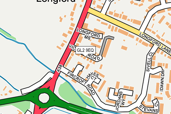 GL2 9EQ map - OS OpenMap – Local (Ordnance Survey)
