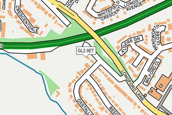 GL2 9ET map - OS OpenMap – Local (Ordnance Survey)