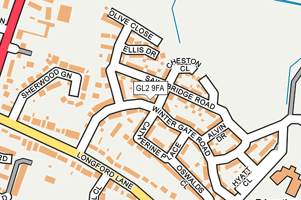 GL2 9FA map - OS OpenMap – Local (Ordnance Survey)