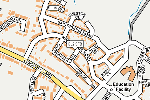 GL2 9FB map - OS OpenMap – Local (Ordnance Survey)