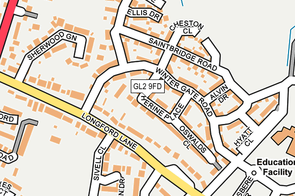 GL2 9FD map - OS OpenMap – Local (Ordnance Survey)