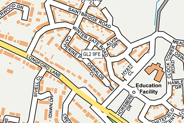 GL2 9FE map - OS OpenMap – Local (Ordnance Survey)