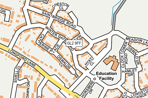 GL2 9FF map - OS OpenMap – Local (Ordnance Survey)