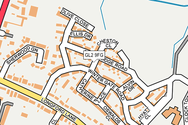 GL2 9FG map - OS OpenMap – Local (Ordnance Survey)